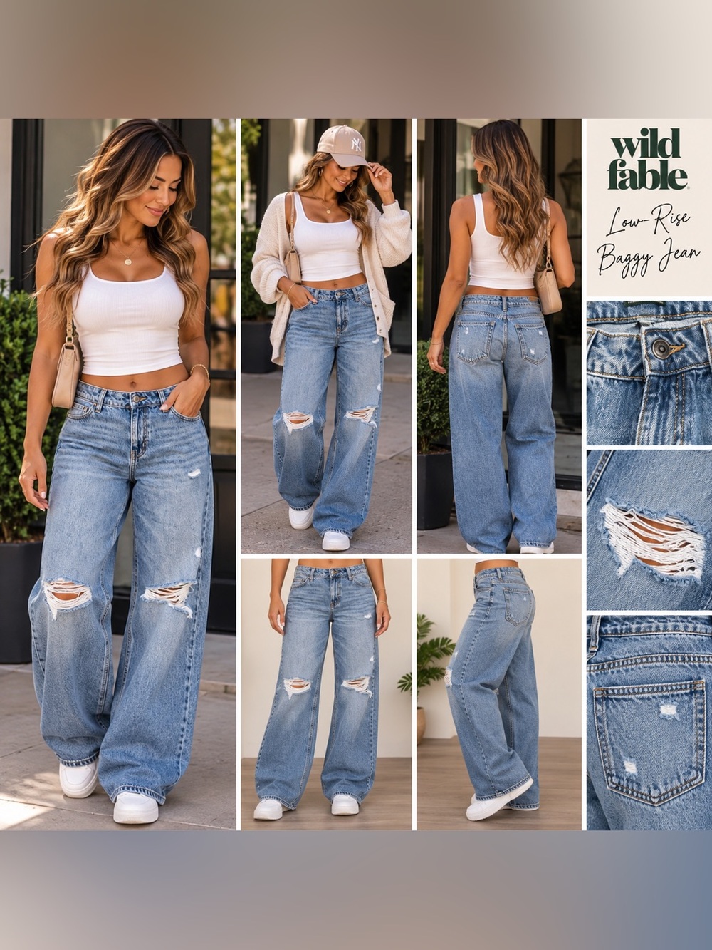 Wild Fable Low-Rise Baggy Jeans — Size 6